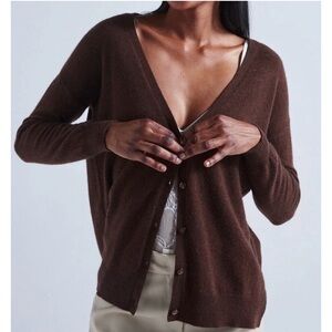 Mossimo Brown V Neck Cardigan